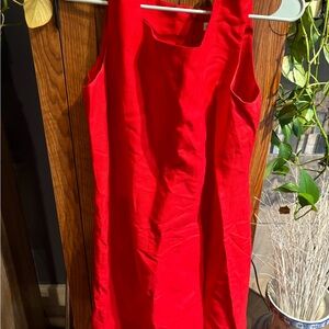 Women’s red dress sleeveless